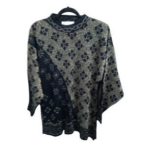 VINTAGE Sparkly Black And Gold TRIMMINGS Brand Plus Size Sweater Top Size 18